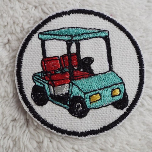 Golf Bag Patch Golf Bag Ironon Patch Golf Bag Embroidered Etsy