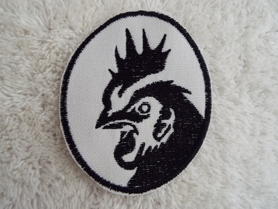 Rooster Silhouette Iron-on Patch - Etsy