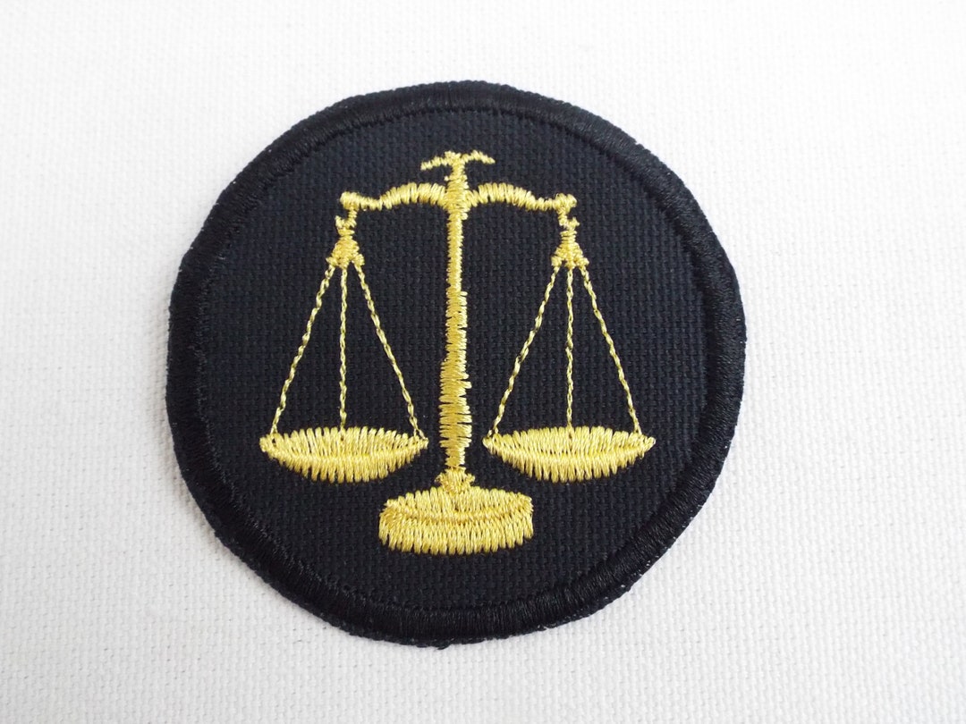 Justice Scales Embroidery Iron-on Patch - Etsy