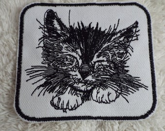 Patch Thermocollant Brodé Chaton Chat
