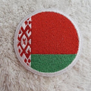 European Country Flag Belarus Embroidered Iron On Patch