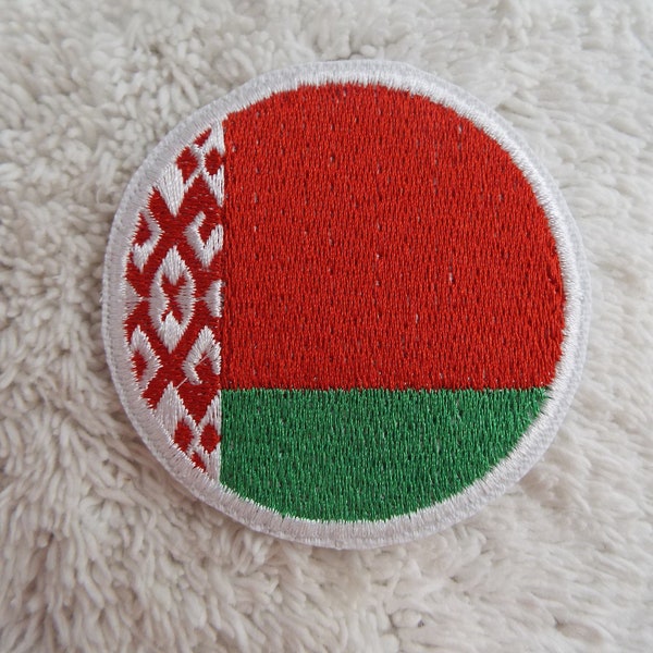 European Country Flag Belarus Embroidered Iron On Patch