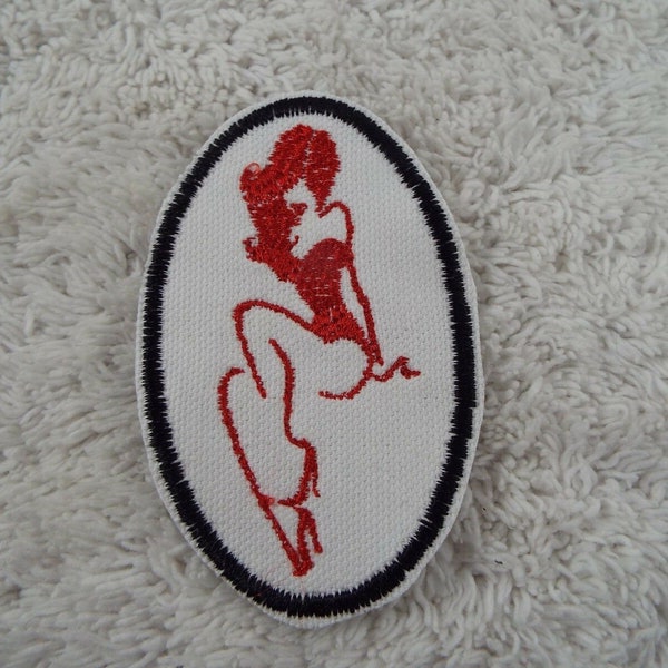 Sexy Pin-Up Girl Iron-on Patch