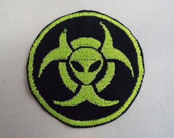 Alien Biohazard Symbol Embroidery Iron-on Patch