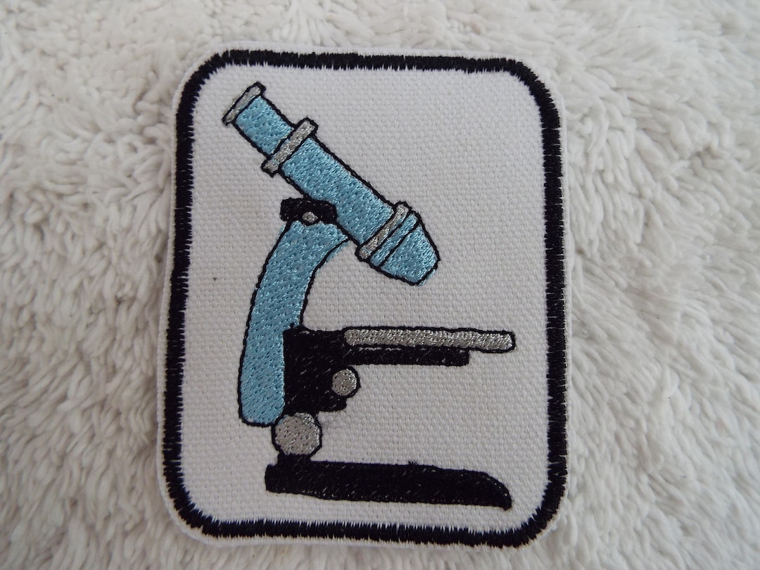 Microscope Iron-on Patch - Etsy