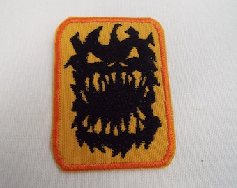 Halloween Scary Demon Face Embroidered Iron On Patch