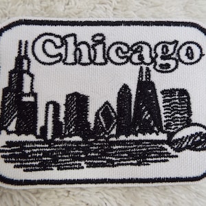 Chicago Skyline Aufnäher zum Aufbügeln
