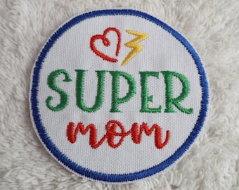 Super Mom Iron-on Patch