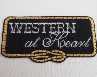 Western at Heart Embroidery Iron-on Patch
