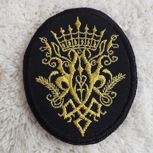 Krone Wappen Bügelbild