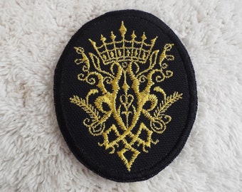Crown Crest opstrijkbare patch