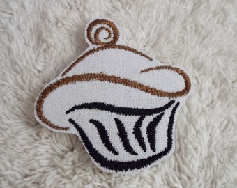 Cupcake Embroidery Iron-on Patch