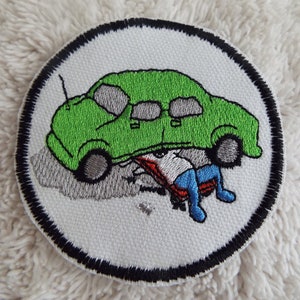 Car Mechanic Embroidered Iron On Patch