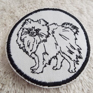 Pomeranian Dog Embroidery Iron-on Patch