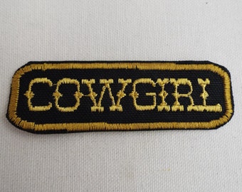 Cowgirl Embroidered Iron-on Patch