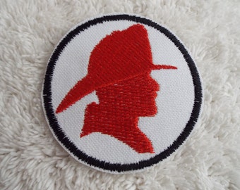 Patch thermocollant brodé silhouette pompier