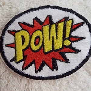 Comic POW Embroidered Iron On Patch