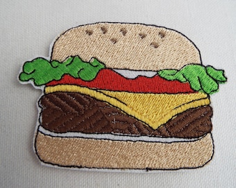 Patch Hamburger Brodé au fer