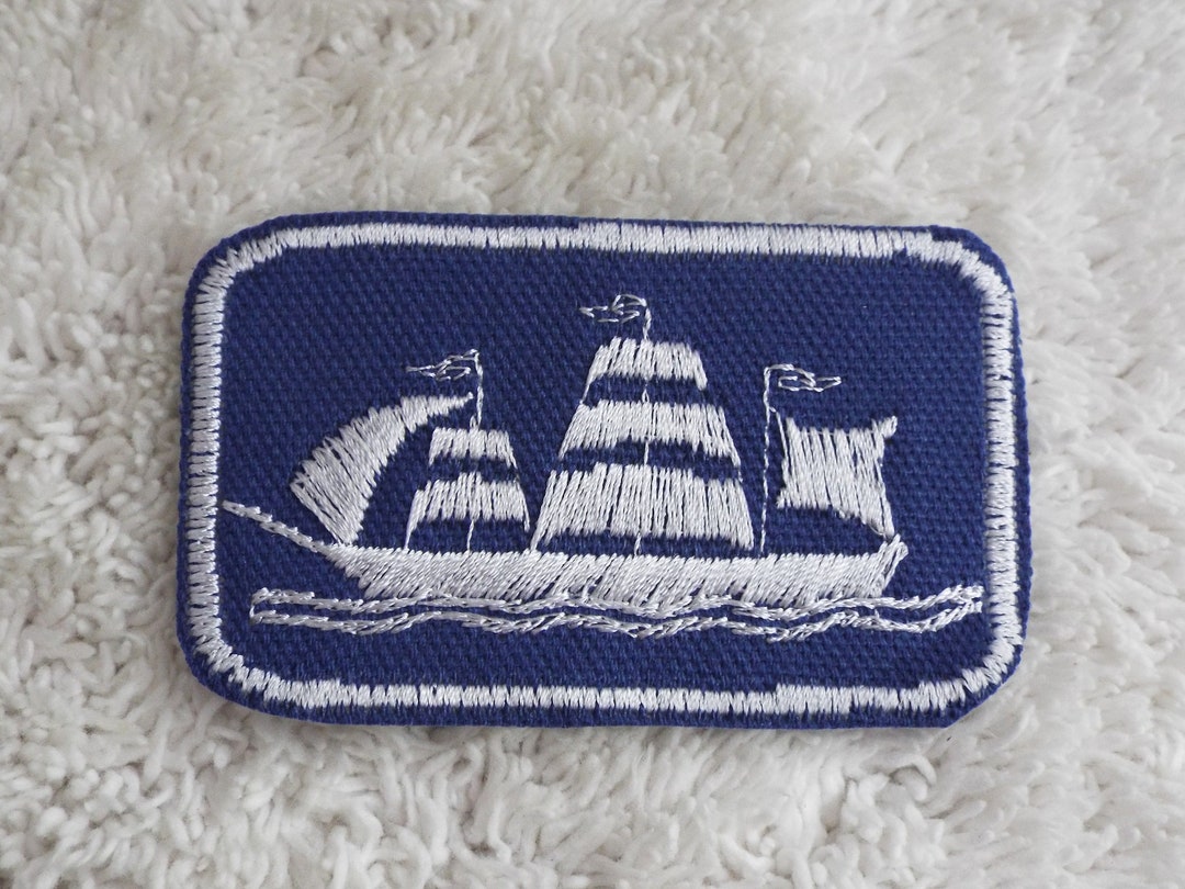 Ship Embroidery Iron-on Patch - Etsy