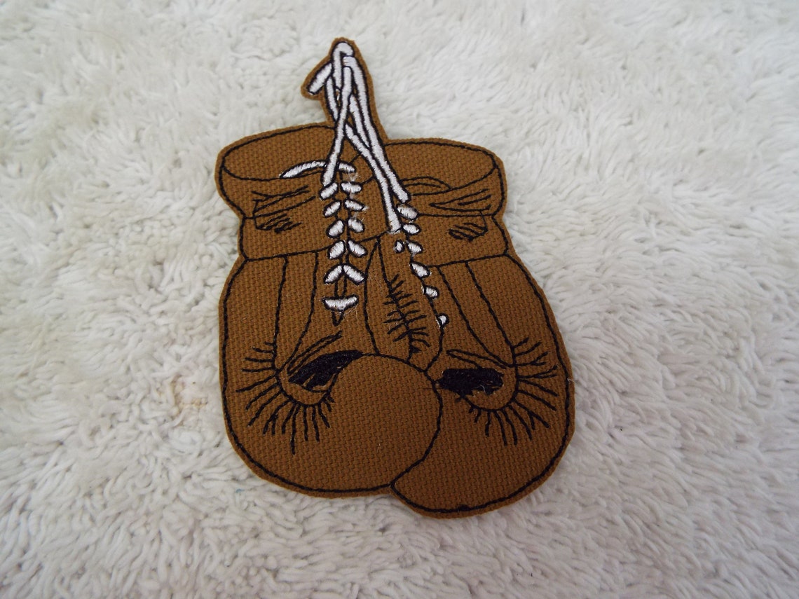 Boxing Gloves Embroidery Ironon Patch Etsy