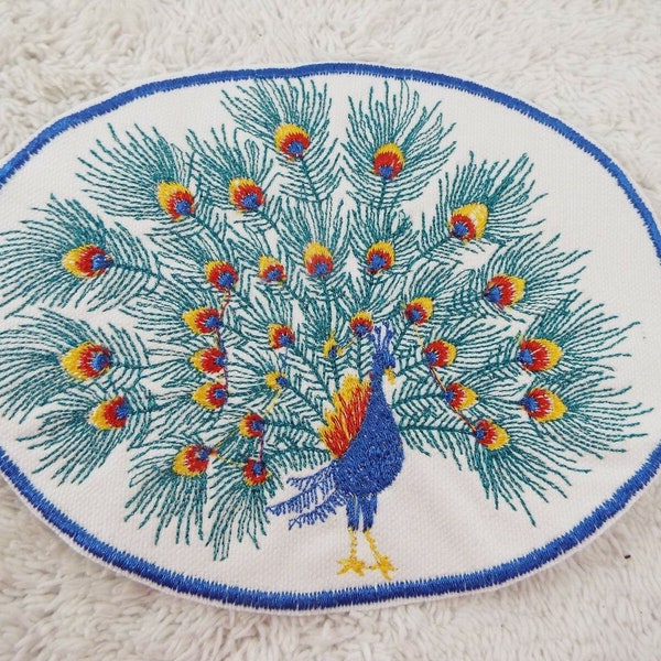 Peacock Patch Etsy