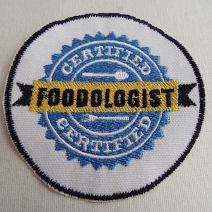 Foodologist Embroidery Iron-on Patch