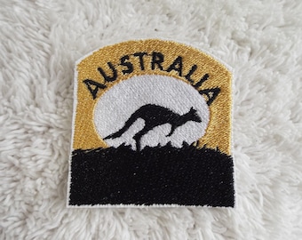Australia Kangaroo Embroidered Iron On Patch