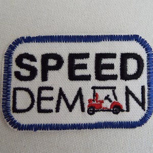 Speed Demon Golf Cart Aufnäher zum aufbügeln