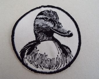 Opstrijkpatch Duck Head-borduurwerk