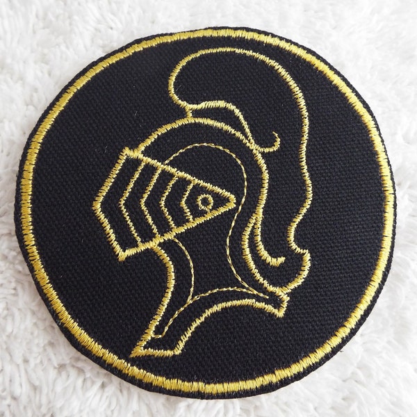Medieval Knight's Helmet Iron On Patch