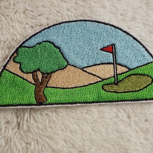 Golf Course Greens Embroidery Iron-on Patch
