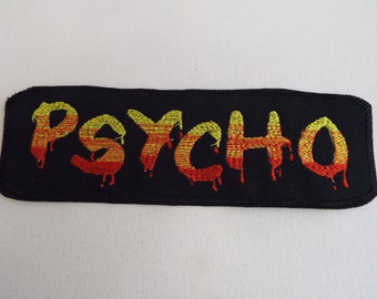 Psycho Embroidery Iron-on Patch