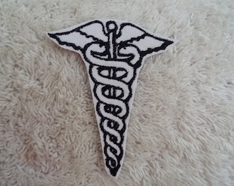 CADUCEUS Embroidery Iron-on Patch