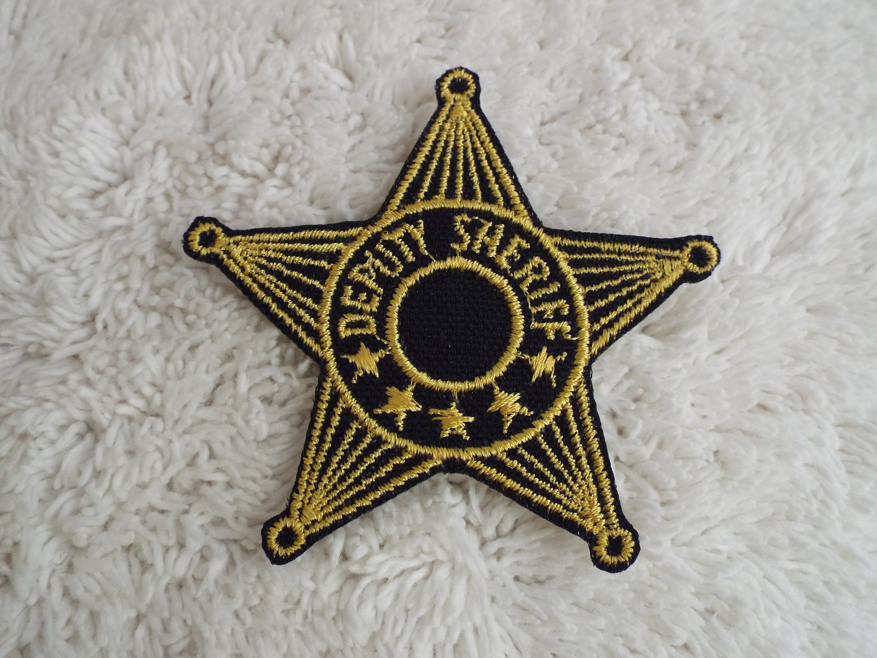 Deputy Sheriff Star Embroidered Ironon Patch Etsy