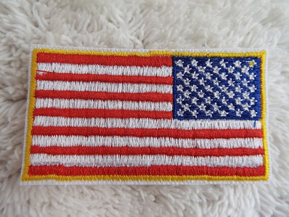 Patch Bandiera Americana - Confezione Da 10 Toppe Ricamate A Ferro, Bandiera USA