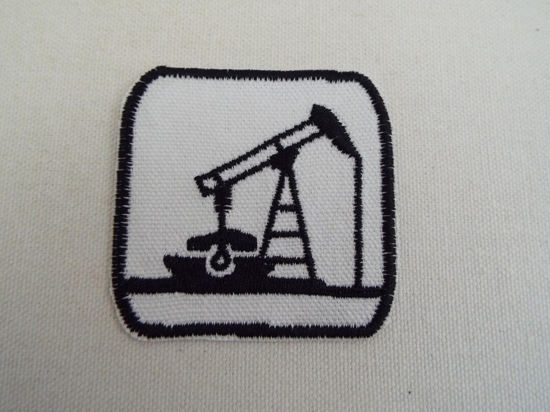 Oil Well Rig Embroidered Iron on Patch - Etsy
