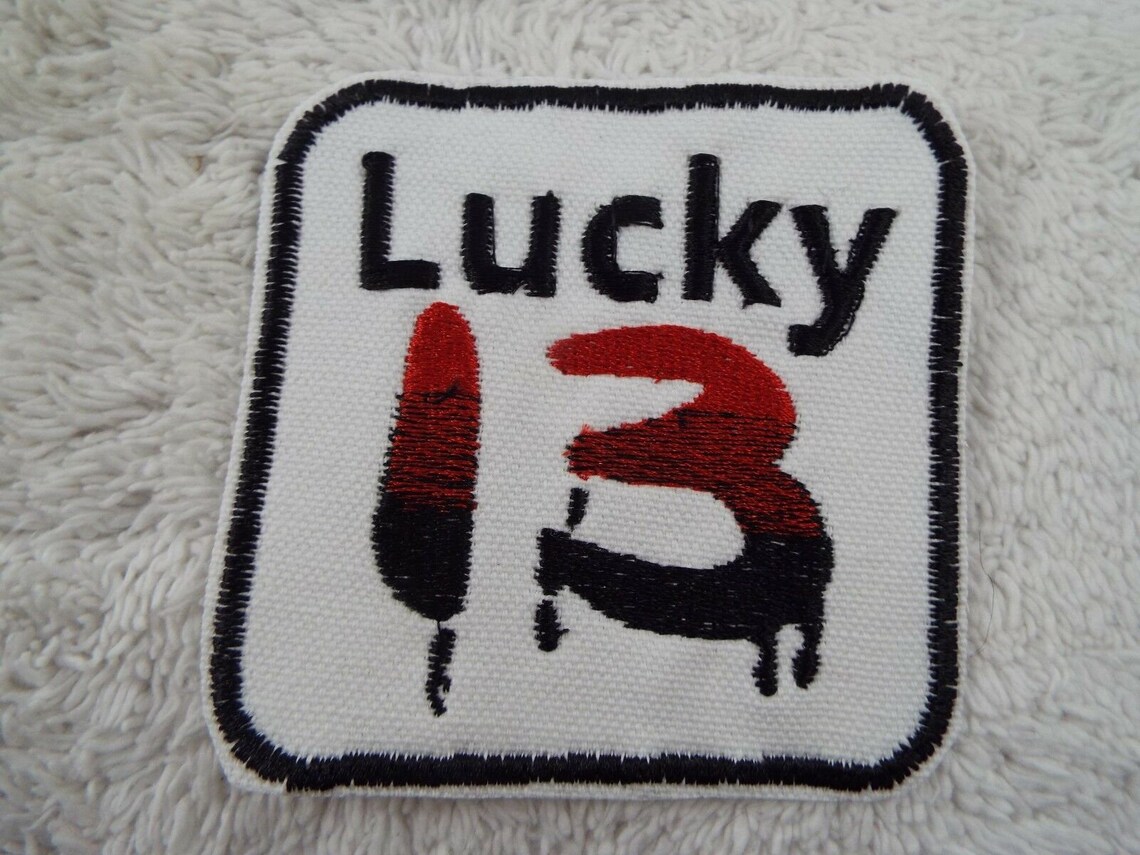 Lucky 13 Embroidery Ironon Patch Etsy