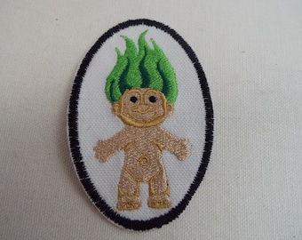 Troll Embroidered Iron On Patch