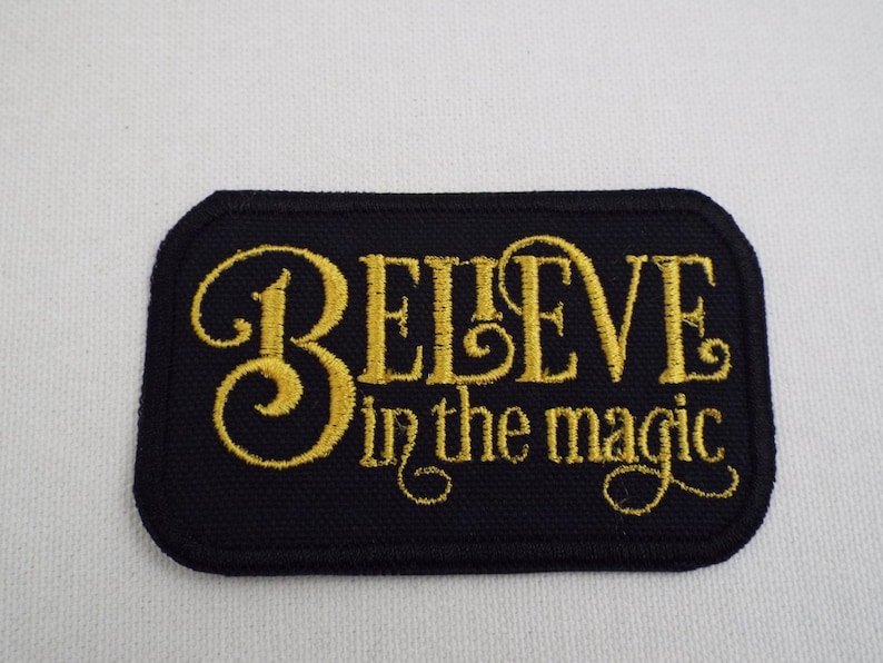 Believe in the Magic Embroidered Iron-on Patch - Etsy
