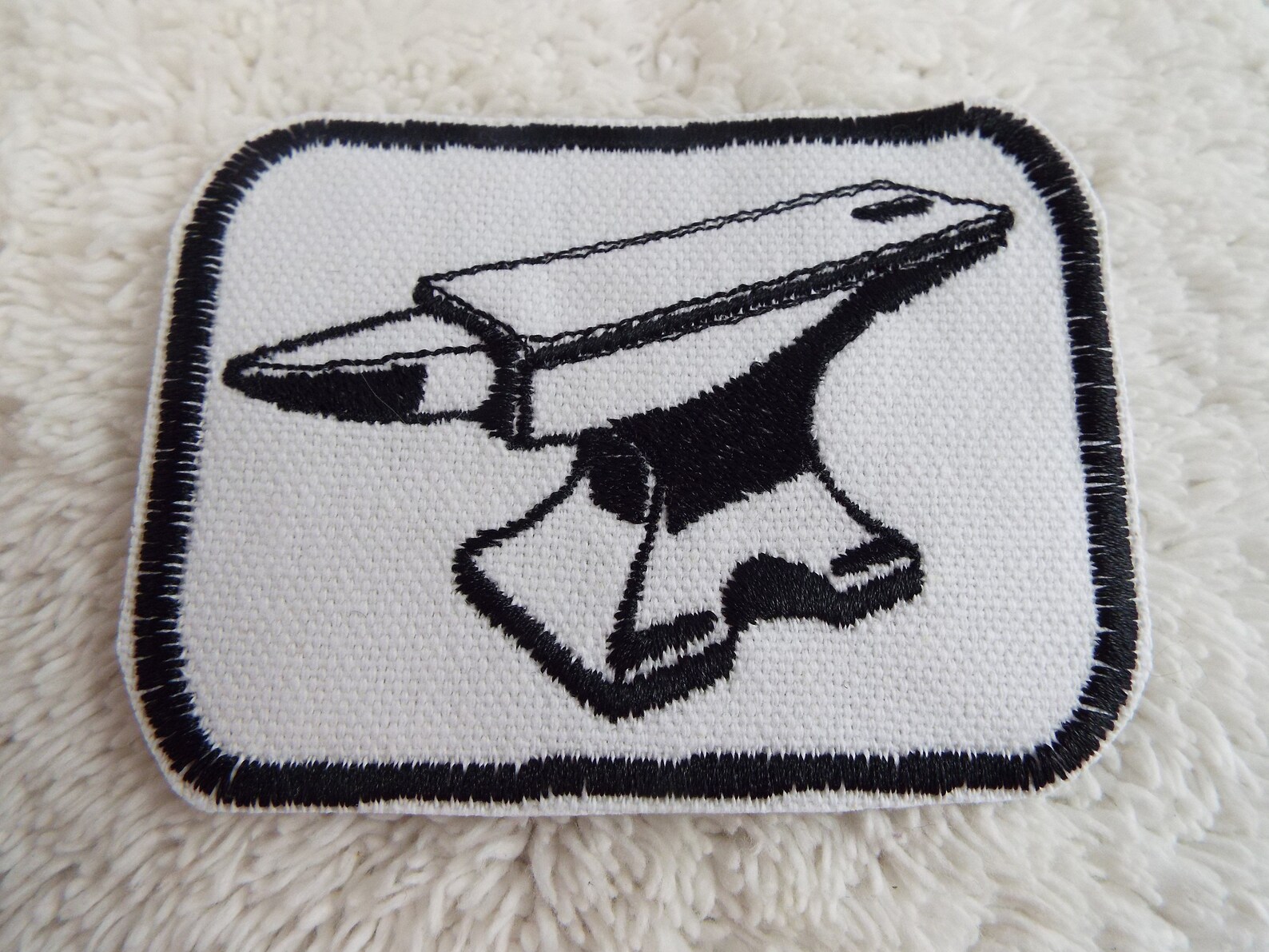 Anvil Embroidered Iron on Patch - Etsy