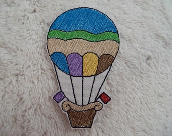 Hot Air Balloon Broderie Iron-on Patch