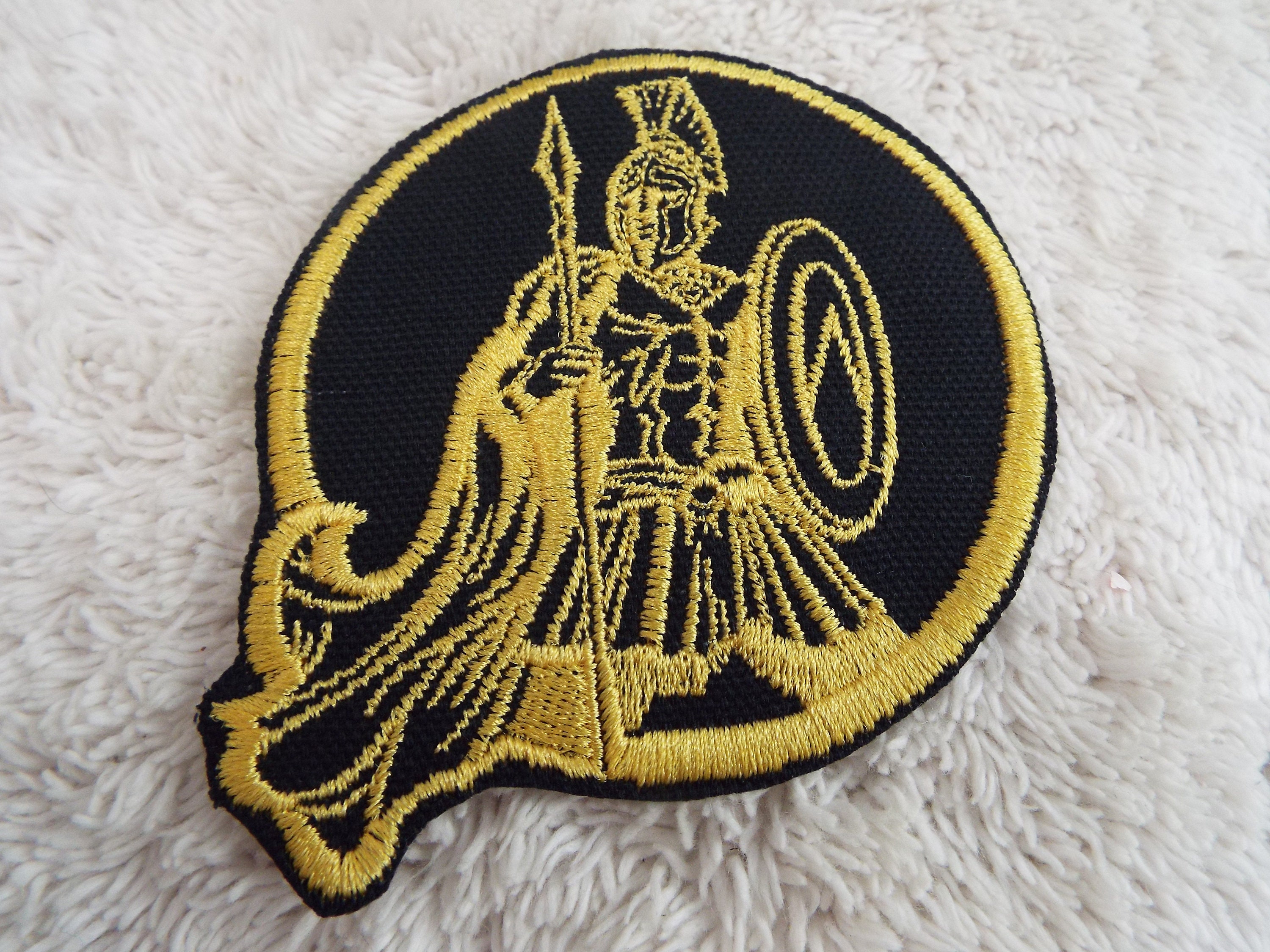 Roman Soldier Embroidered Iron On Patch