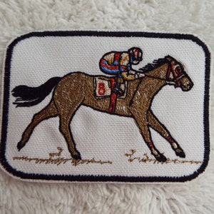 Horse Racing Jockey Iron-on Patch