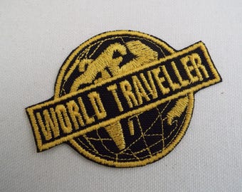 Écusson thermocollant à broder World Traveler