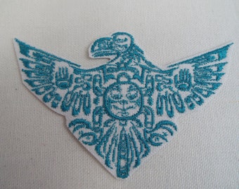 Southwestern Thunderbird Firebird Eagle Embroidery Iron-on Patch