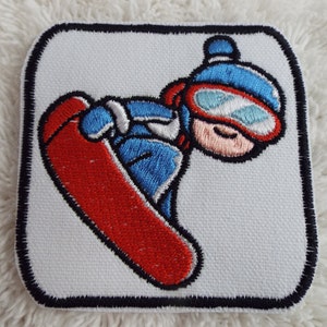 Snowboarder Embroidered iron On Patch