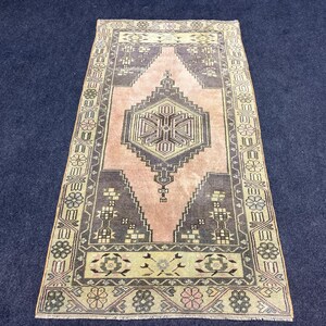 3 x 6 ft Vintage Teppich, türkischer Teppich, handgefertigter Teppich, anatolischer Teppich, Wohnzimmerteppich, Küchenteppich, Schlafzimmerteppich.