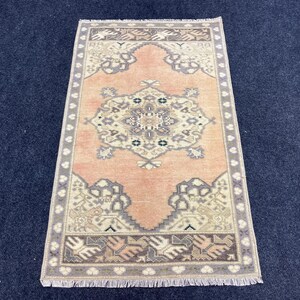 Small Carpet Rug, Small Oushak Rug, Small Oriental Rug,Small Entry Rug,1.9x3.1ft, Small Turkish Rug, Vintage Small Rug, Entry Rug, Bath Rug
