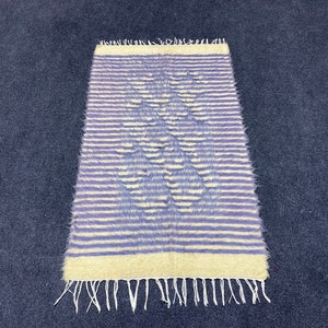 Handmade Turkish Tulu Rug: Colorful Boho Kitchen Decor (2x4 ft)