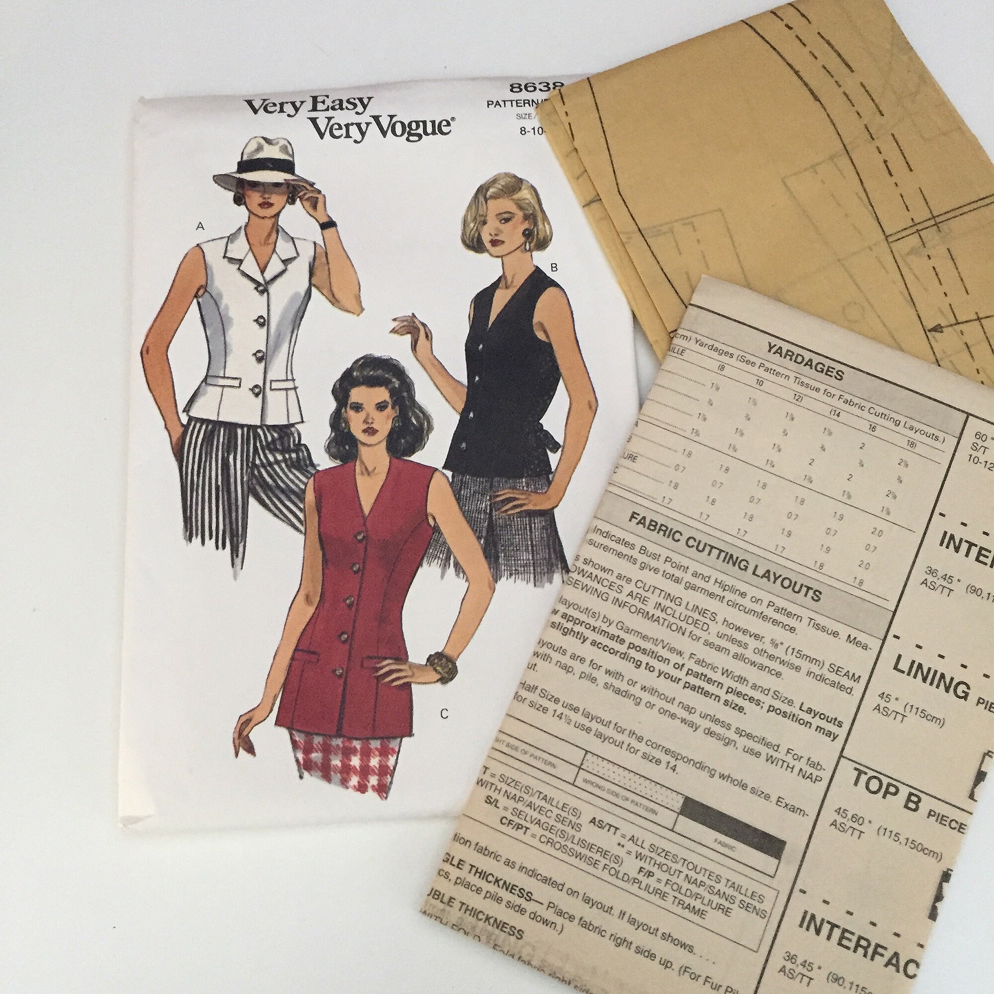 Very Easy Very Vogue Retro Patterns #8946 From 1994 #8638 -1993 #9009 ...